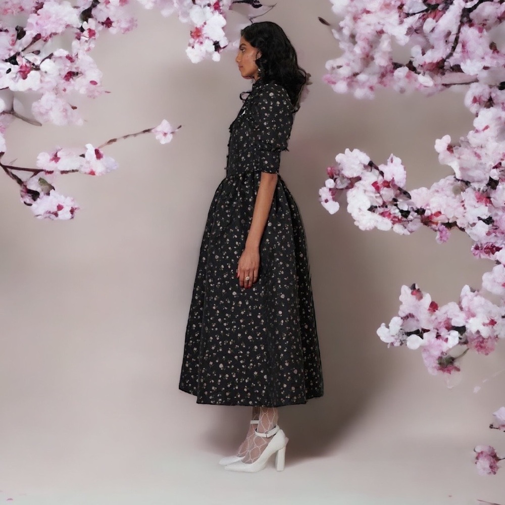 Sister Jane Agnes Jacquard Midi Dress Sz XS - Picture 3 of 16